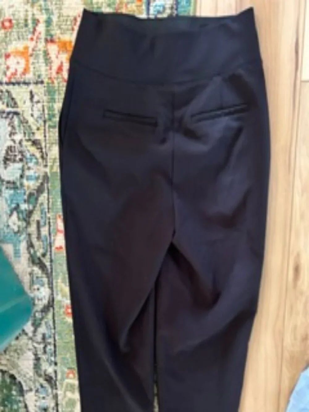 nine west size small womens pants casual dress work wear black stretch top